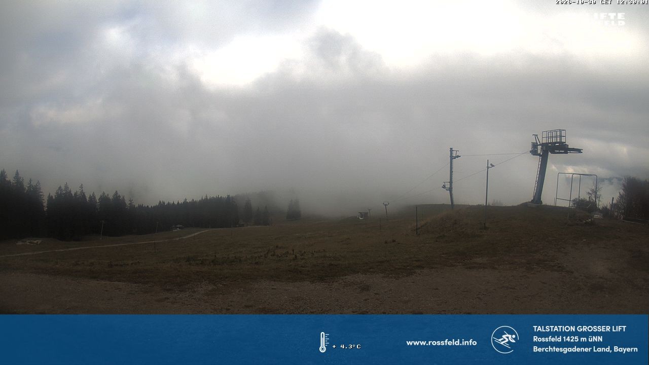 Archiv Foto Webcam Skigebiet Rossfeld: Großer Lift