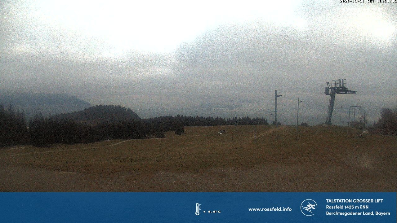 Archived image Webcam Rossfeld ski resort: Großer lift T-Bar