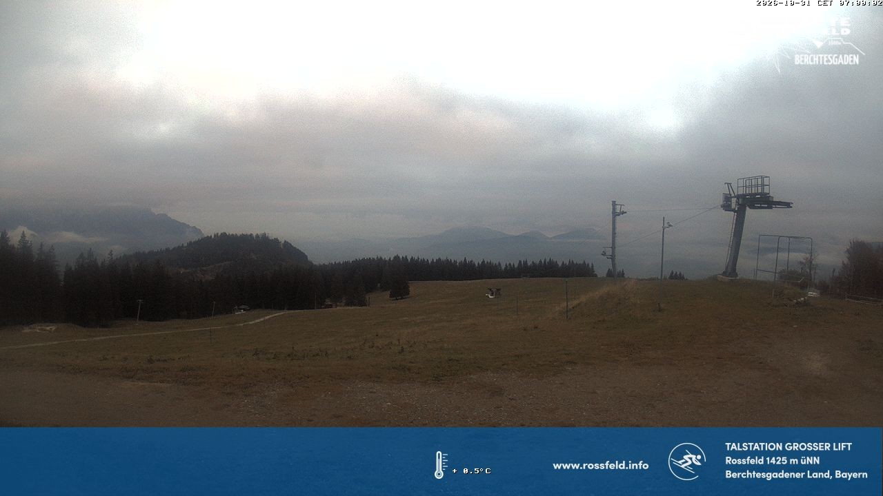 Archived image Webcam Rossfeld ski resort: Großer lift T-Bar