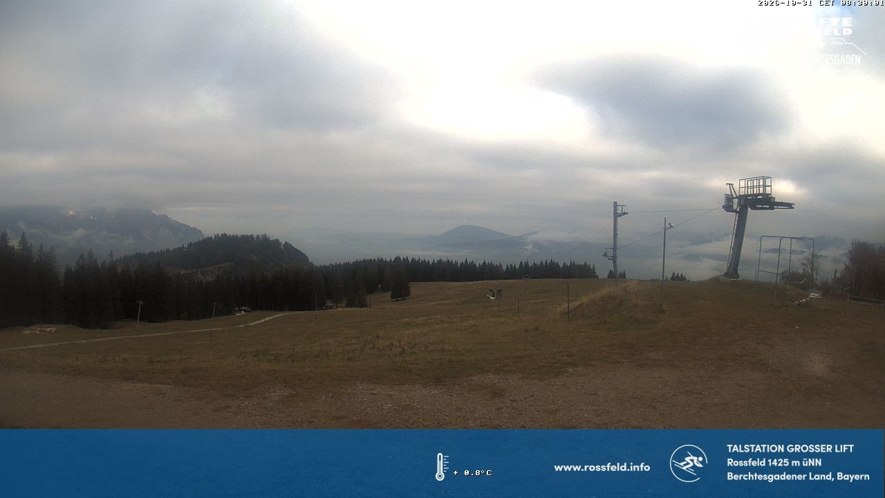 Archived image Webcam Rossfeld ski resort: Großer lift T-Bar