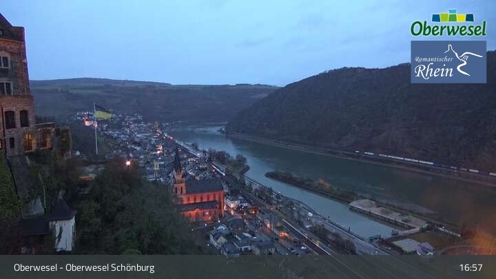 Archiv Foto Webcam Oberwesel Schönburg