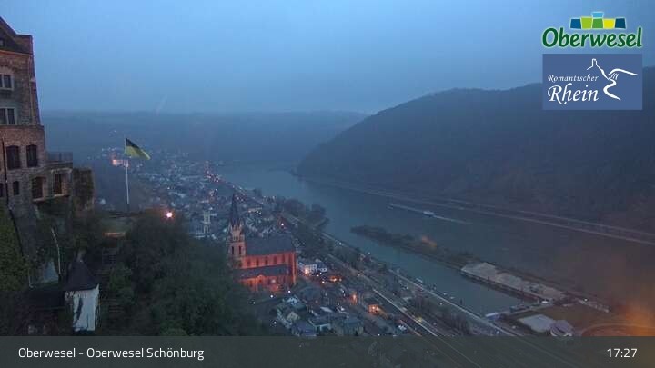 Archiv Foto Webcam Oberwesel Schönburg