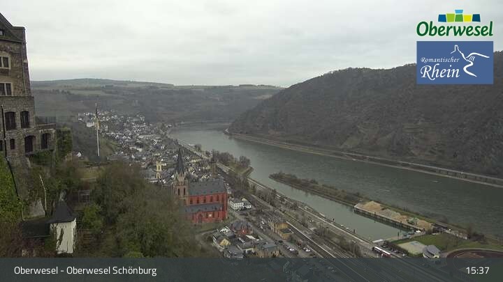 Archiv Foto Webcam Oberwesel Schönburg