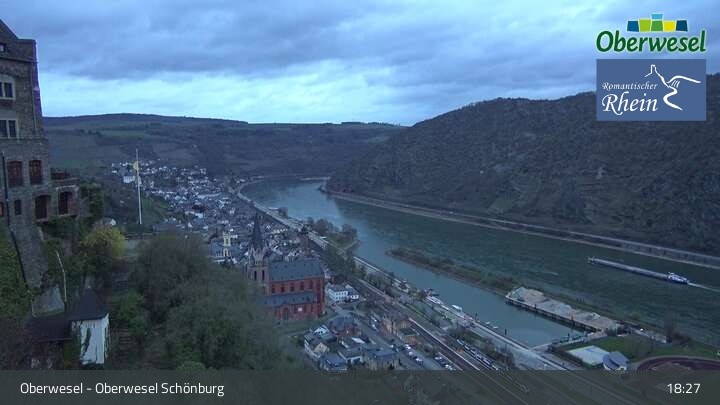 Archiv Foto Webcam Oberwesel Schönburg