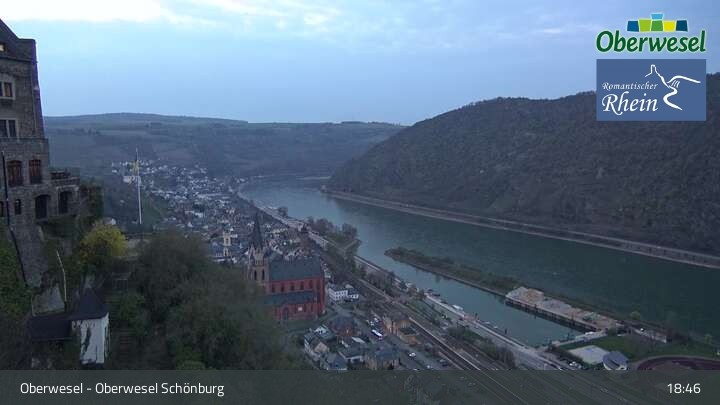 Archiv Foto Webcam Oberwesel Schönburg