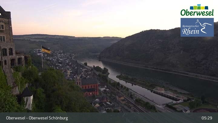 Archiv Foto Webcam Oberwesel Schönburg