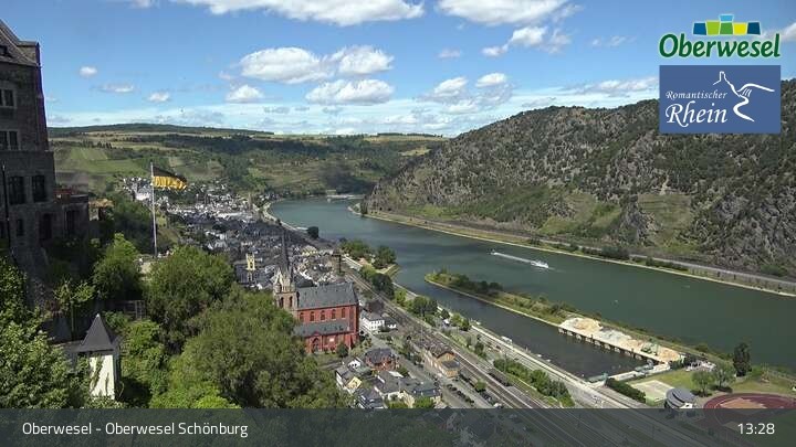 Archiv Foto Webcam Oberwesel Schönburg