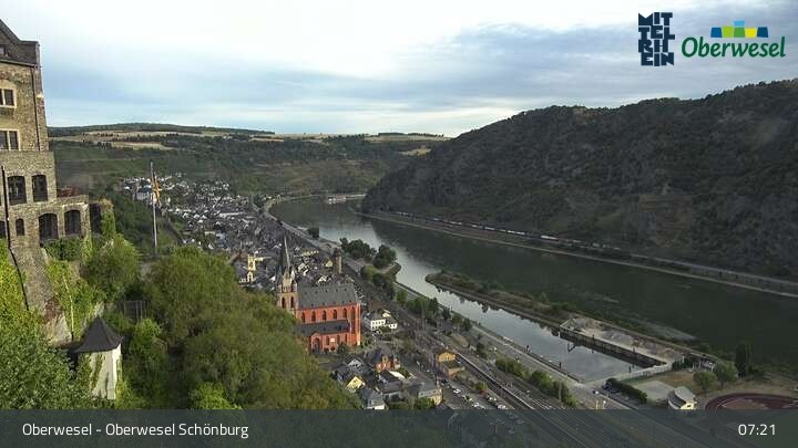 Archiv Foto Webcam Oberwesel Schönburg