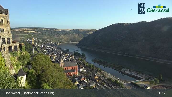 Archived image Webcam Schönburg Castle Oberwesel