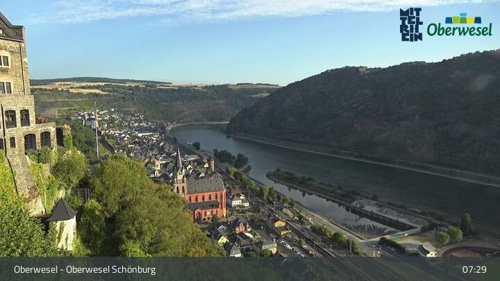 Archiv Foto Webcam Oberwesel Schönburg