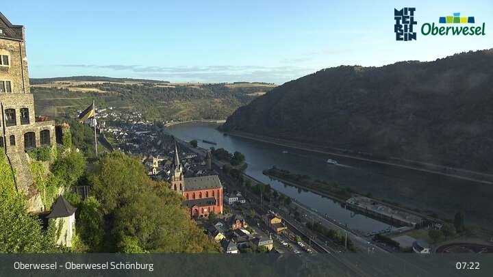 Archiv Foto Webcam Oberwesel Schönburg