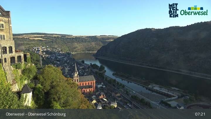 Archiv Foto Webcam Oberwesel Schönburg