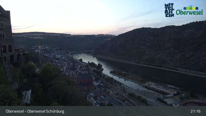 Archiv Foto Webcam Oberwesel Schönburg