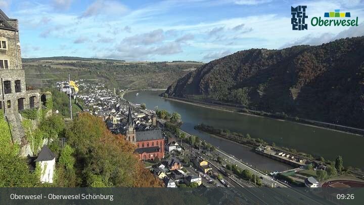 Archiv Foto Webcam Oberwesel Schönburg