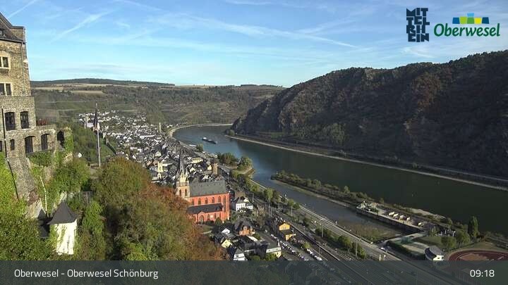 Archiv Foto Webcam Oberwesel Schönburg