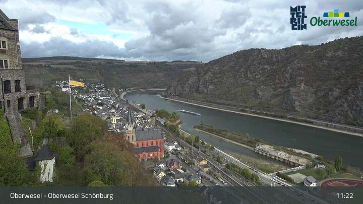 Archiv Foto Webcam Oberwesel Schönburg