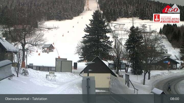 Archived image Webcam Oberwiesenthal - View of Fichtelberg Mountain