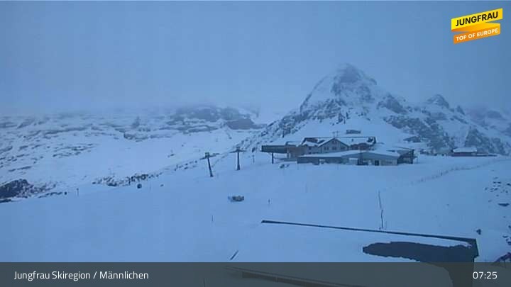Archived image Webcam Wengen - Männlichen Live Cam