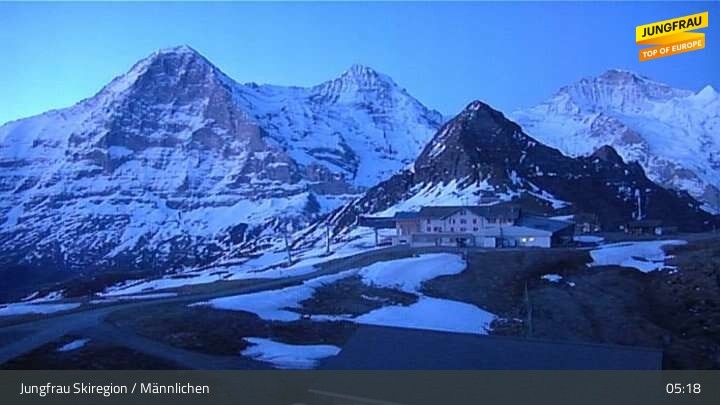 Archiv Foto Webcam Wengen - Männlichen