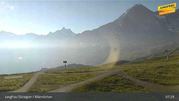 Archiv Foto Webcam Wengen - Männlichen