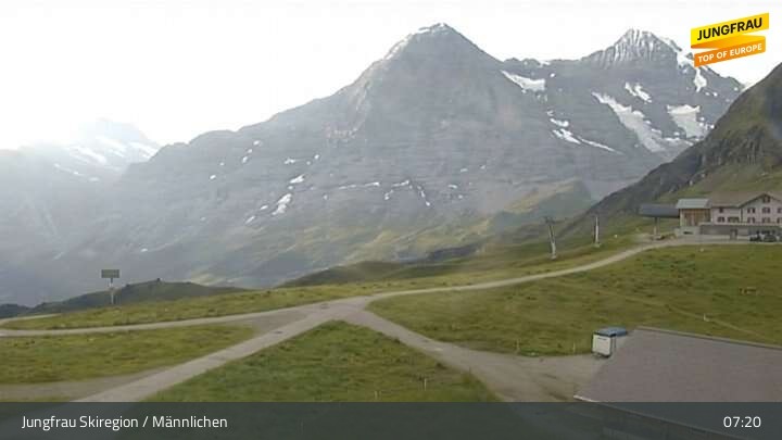 Archiv Foto Webcam Wengen - Männlichen