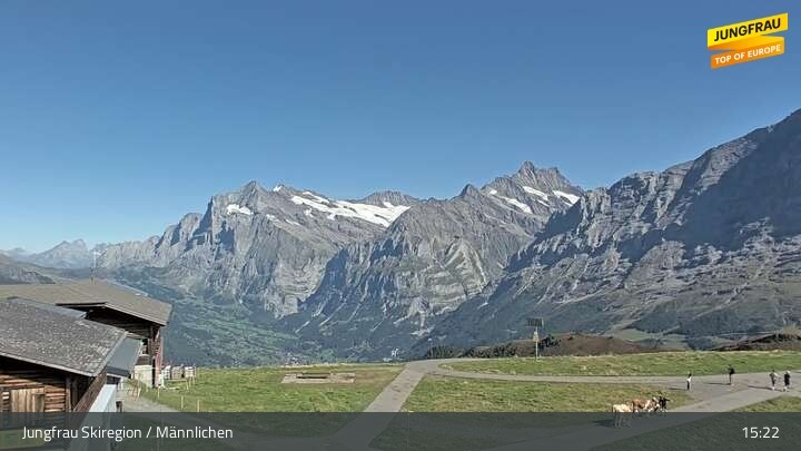 Archiv Foto Webcam Wengen - Männlichen