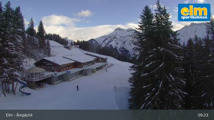 Archiv Foto Webcam Ämpächli Bergrestaurant Elm