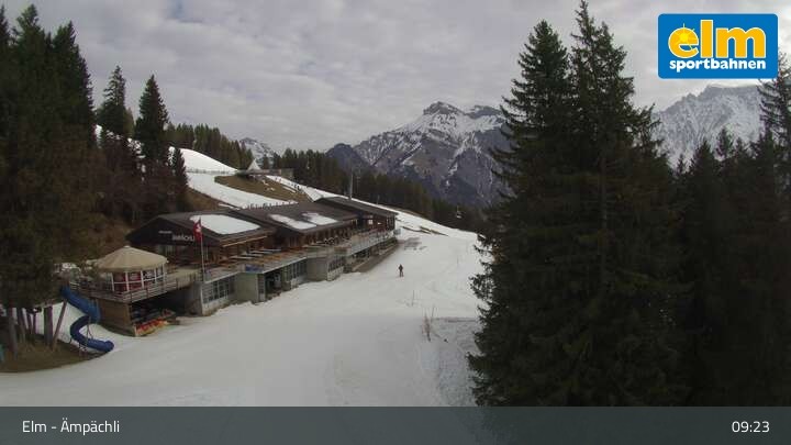 Archiv Foto Webcam Ämpächli Bergrestaurant Elm