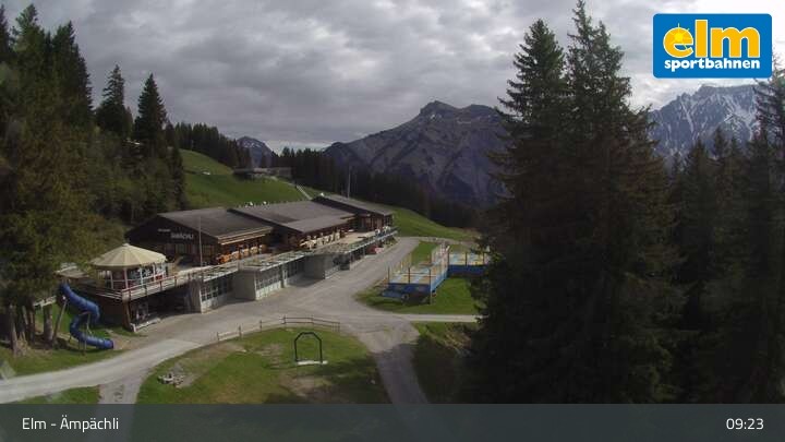 Archiv Foto Webcam Ämpächli Bergrestaurant Elm