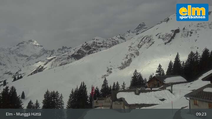 Archiv Foto Webcam Munggä Hüttä in Elm