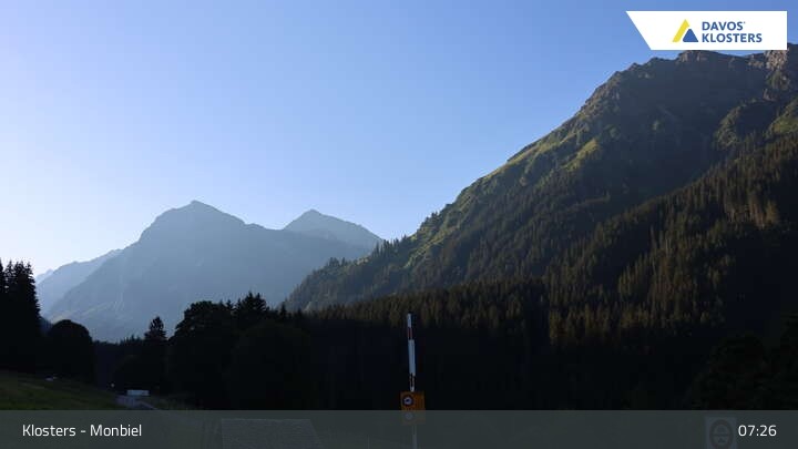 Archived image Webcam Monbiel Car Park (Klosters)