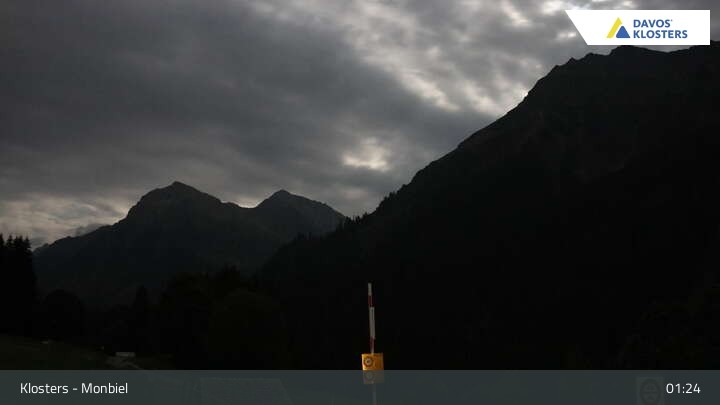 Archiv Foto Webcam Monbiel Parkplatz (Klosters)
