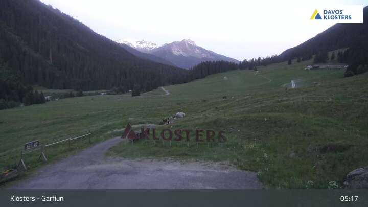 Archived image Webcam Alp Garfiun (Klosters)