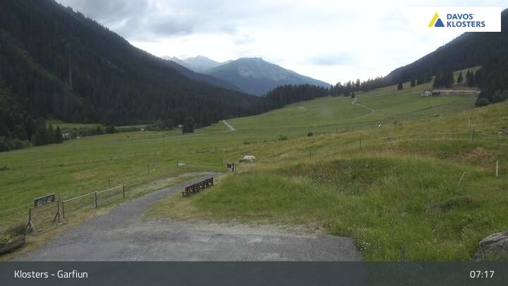 Archiv Foto Webcam Alp Garfiun - Klosters