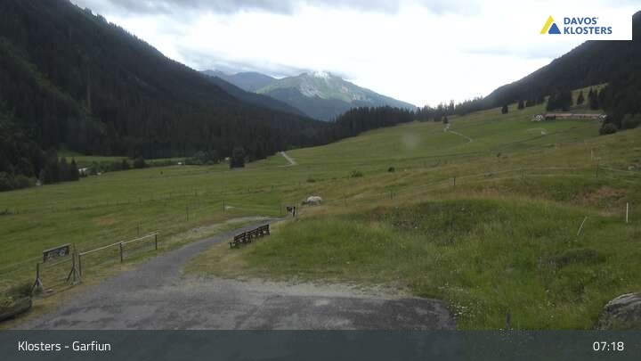Archiv Foto Webcam Alp Garfiun - Klosters