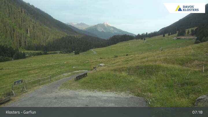 Archiv Foto Webcam Alp Garfiun - Klosters