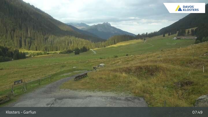 Archiv Foto Webcam Alp Garfiun - Klosters
