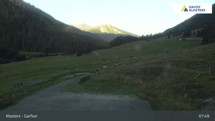 Archiv Foto Webcam Alp Garfiun - Klosters