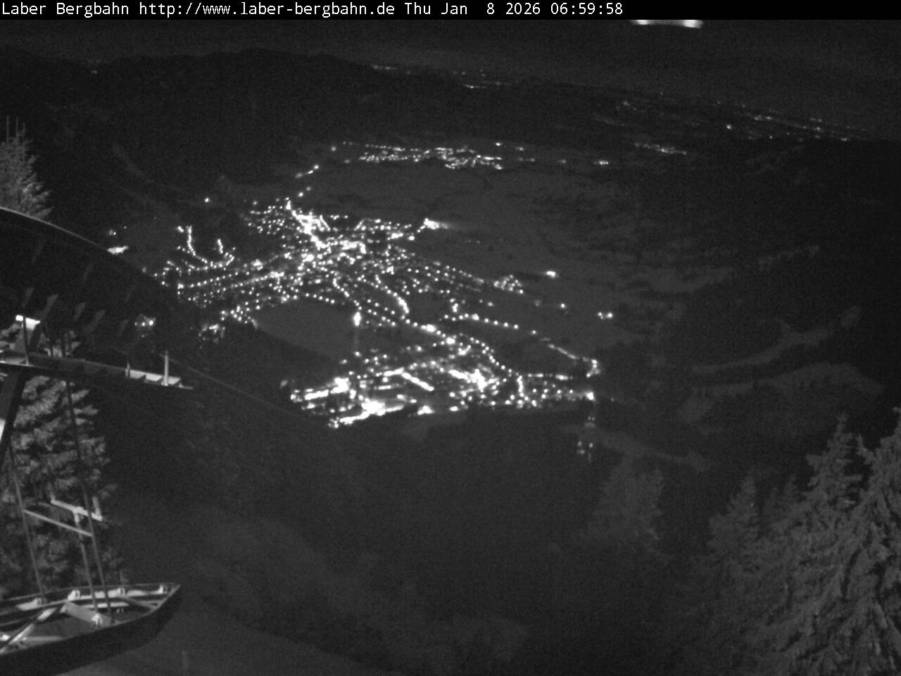 Archiv Foto Webcam Blick auf Oberammergau (Laber Bahn Bergstation)