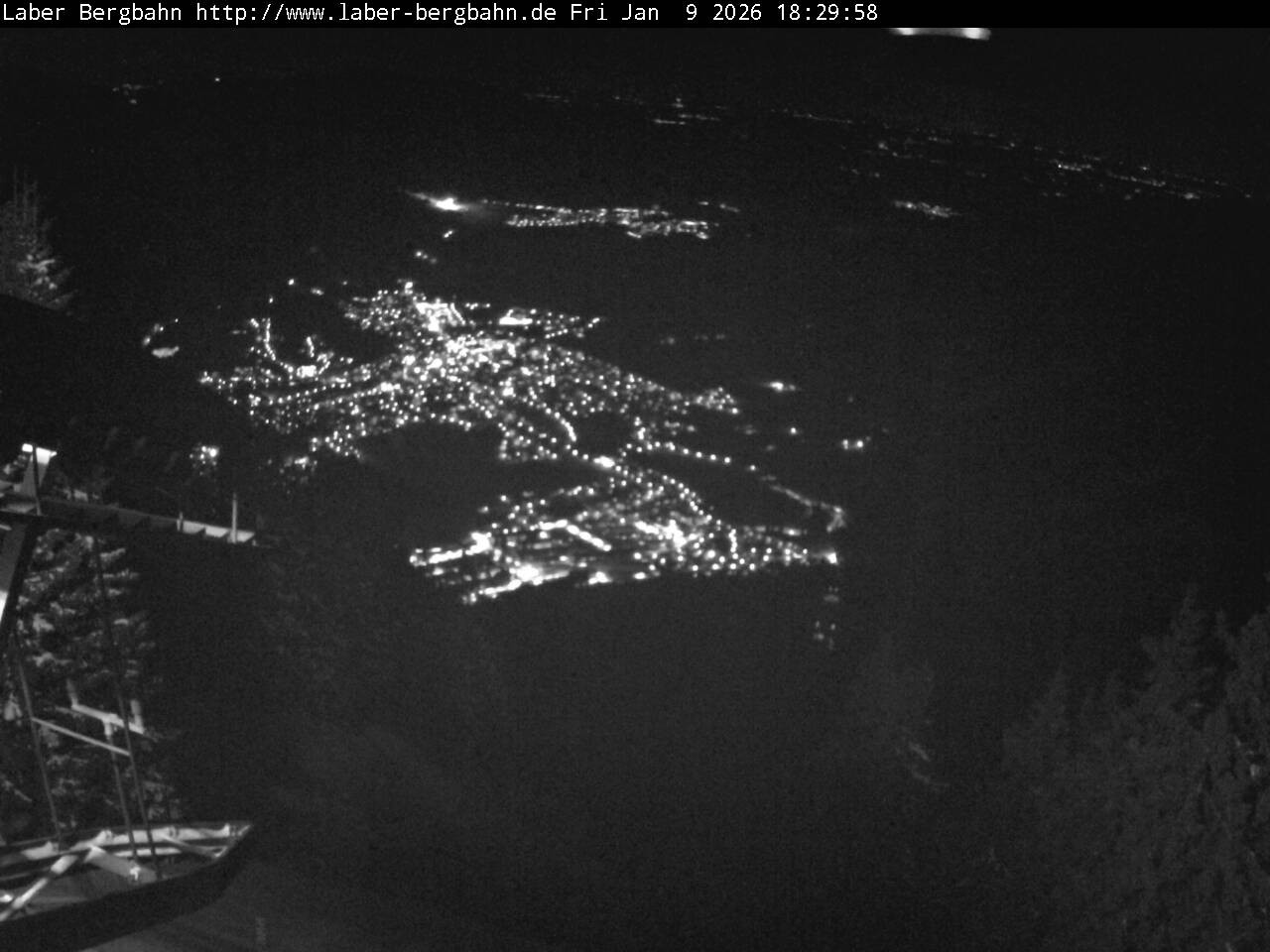 Archiv Foto Webcam Blick auf Oberammergau (Laber Bahn Bergstation)