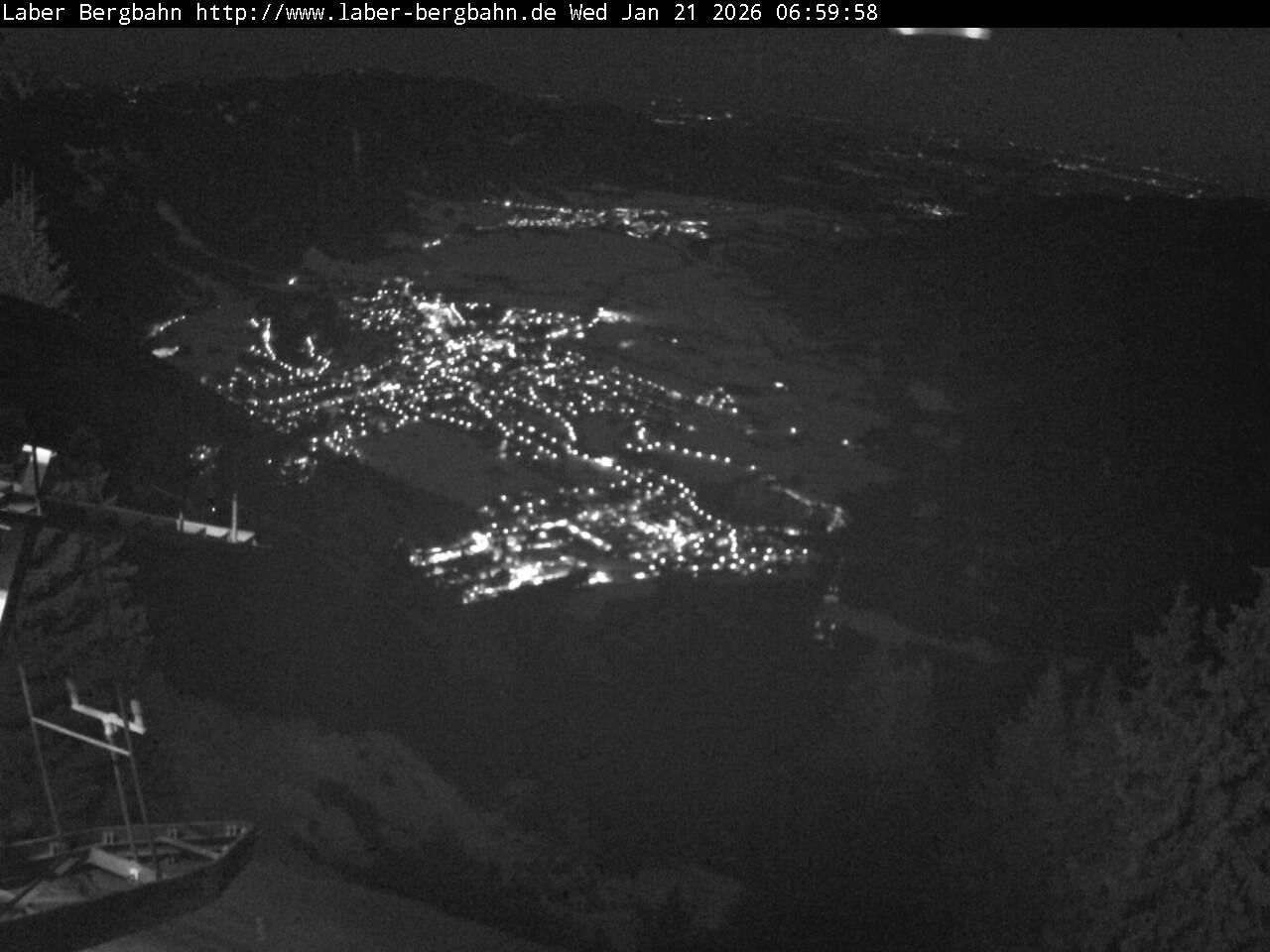 Archiv Foto Webcam Blick auf Oberammergau (Laber Bahn Bergstation)