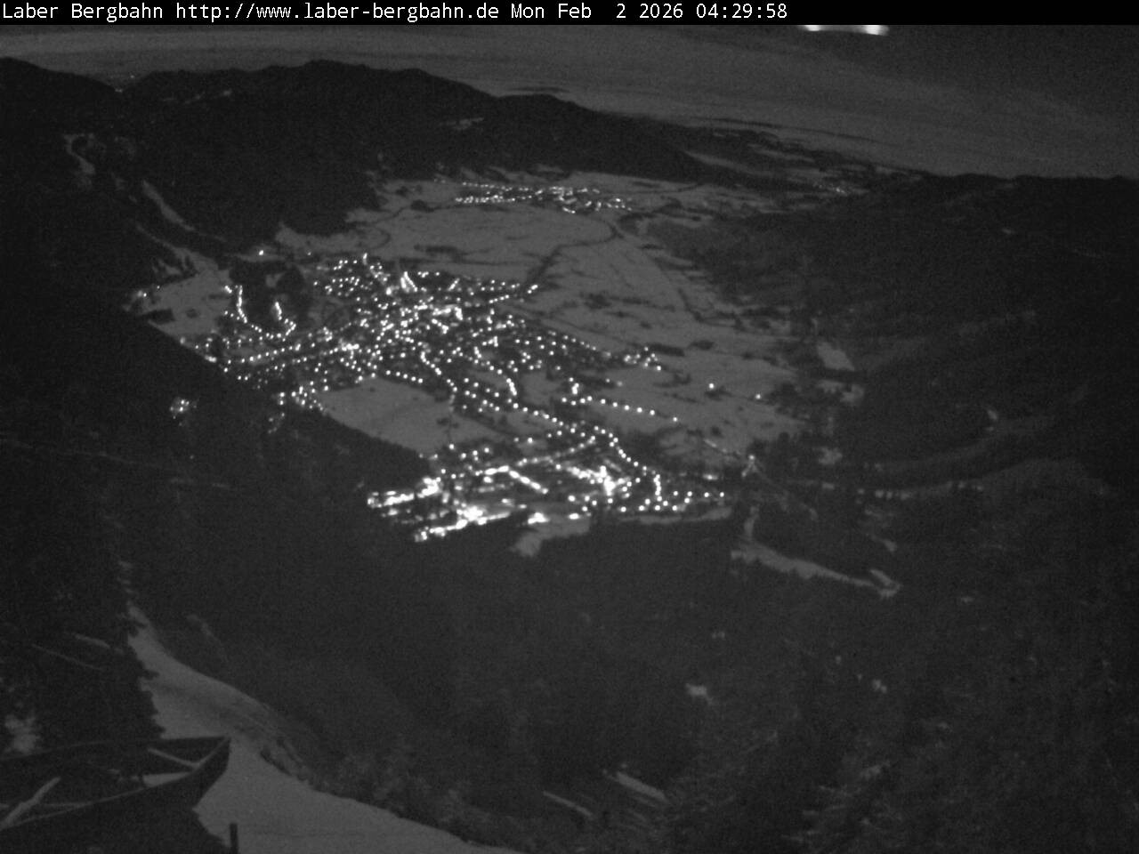 Archived image Webcam View of Oberammergau (Laber Bahn mountain station)