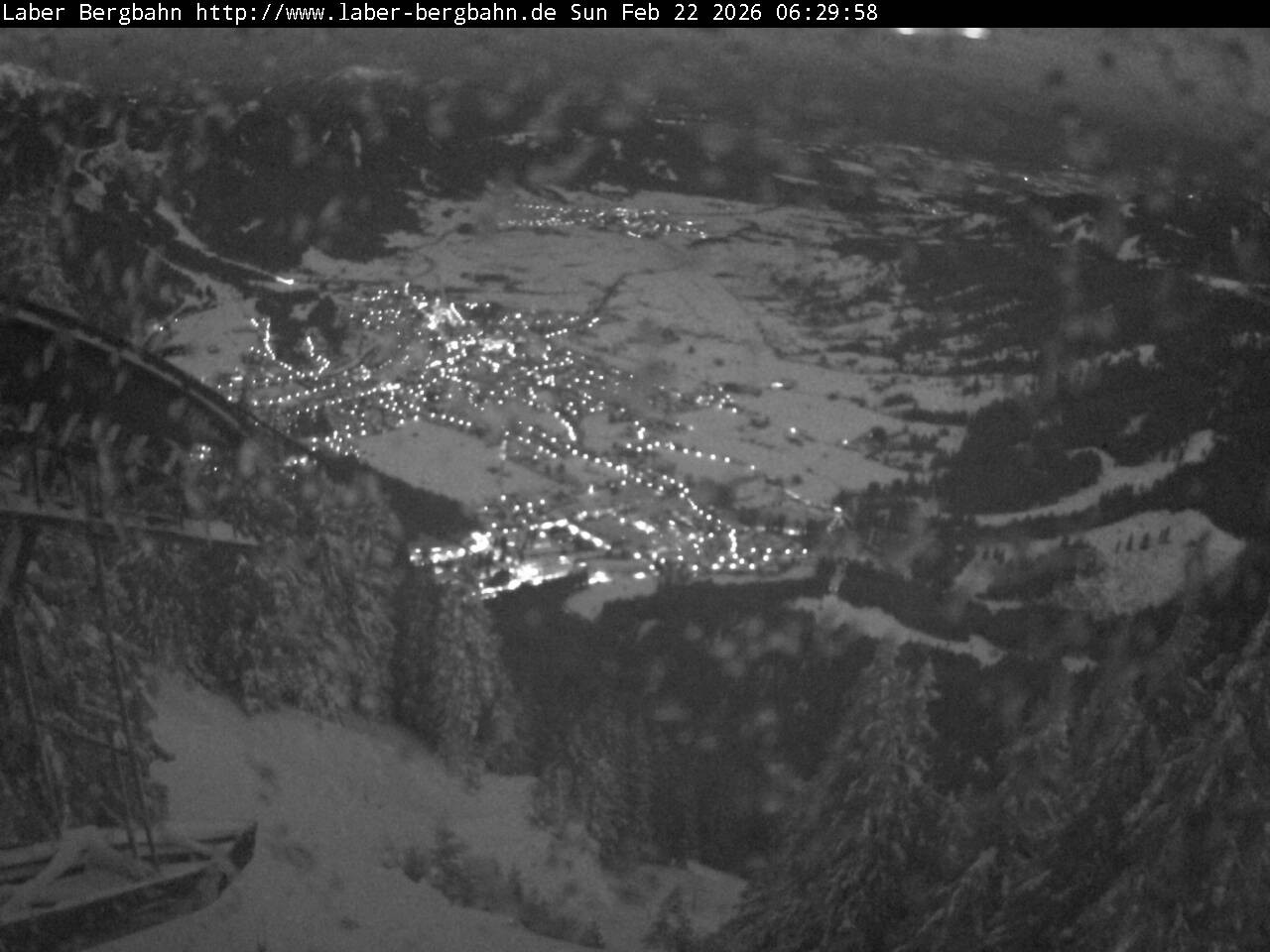 Archiv Foto Webcam Blick auf Oberammergau (Laber Bahn Bergstation)