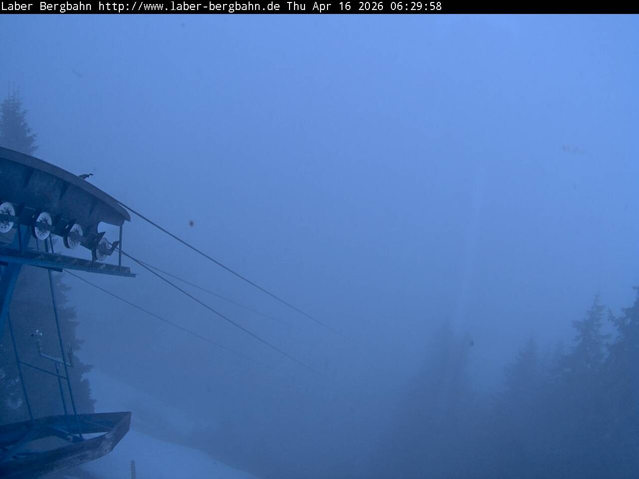 Archived image Webcam View of Oberammergau (Laber Bahn mountain station)