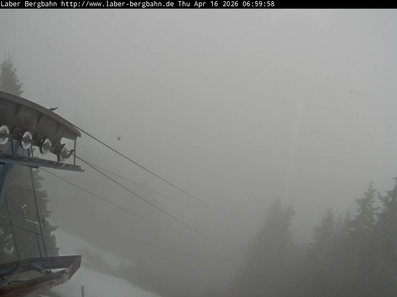 Archived image Webcam View of Oberammergau (Laber Bahn mountain station)