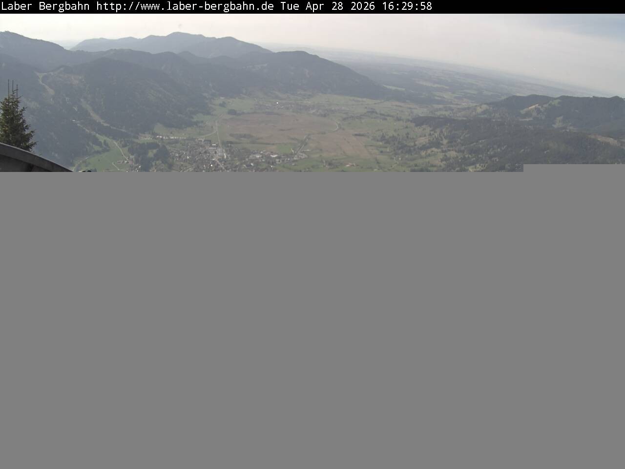 Archived image Webcam View of Oberammergau (Laber Bahn mountain station)