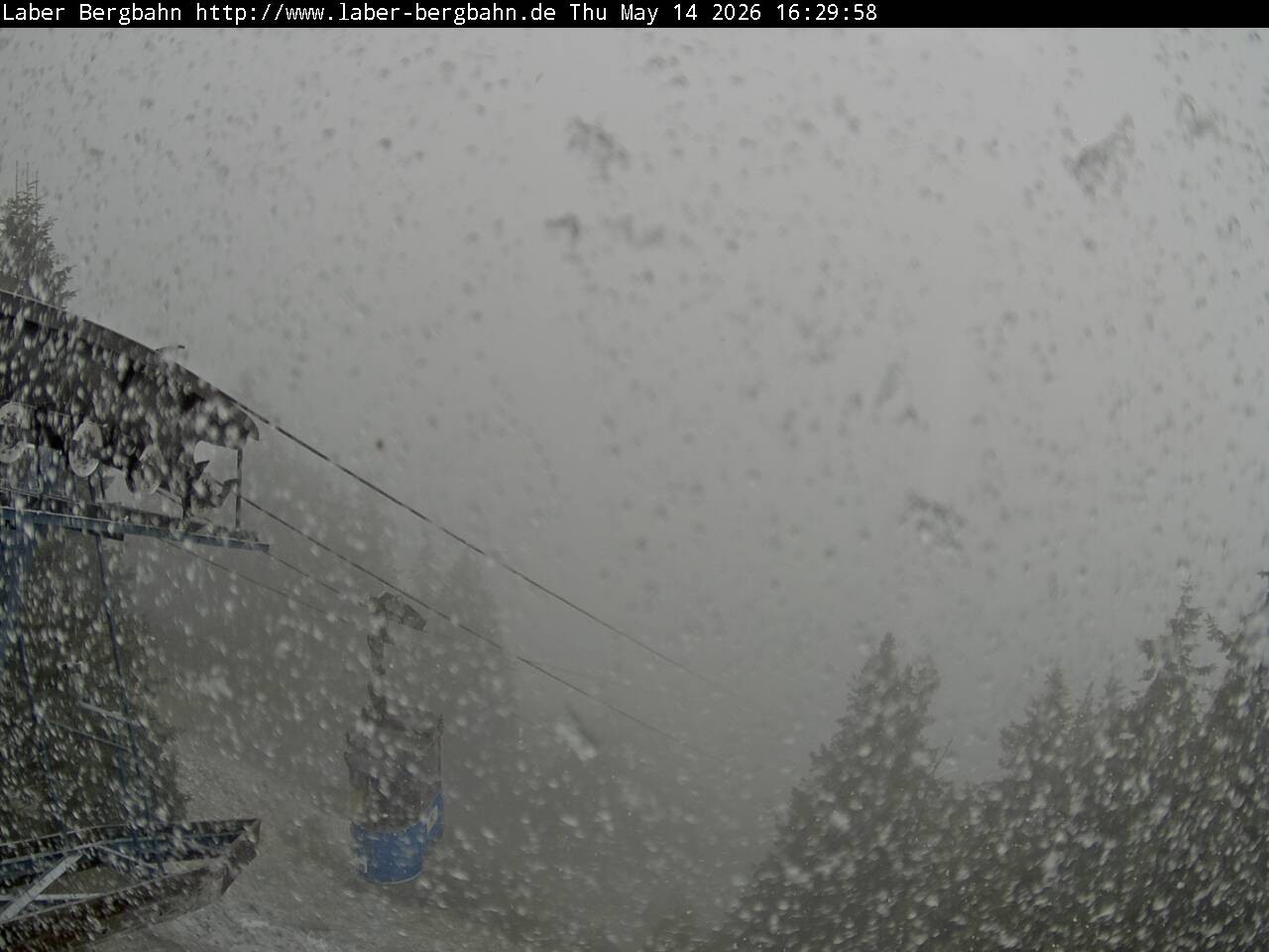 Archiv Foto Webcam Blick auf Oberammergau (Laber Bahn Bergstation)