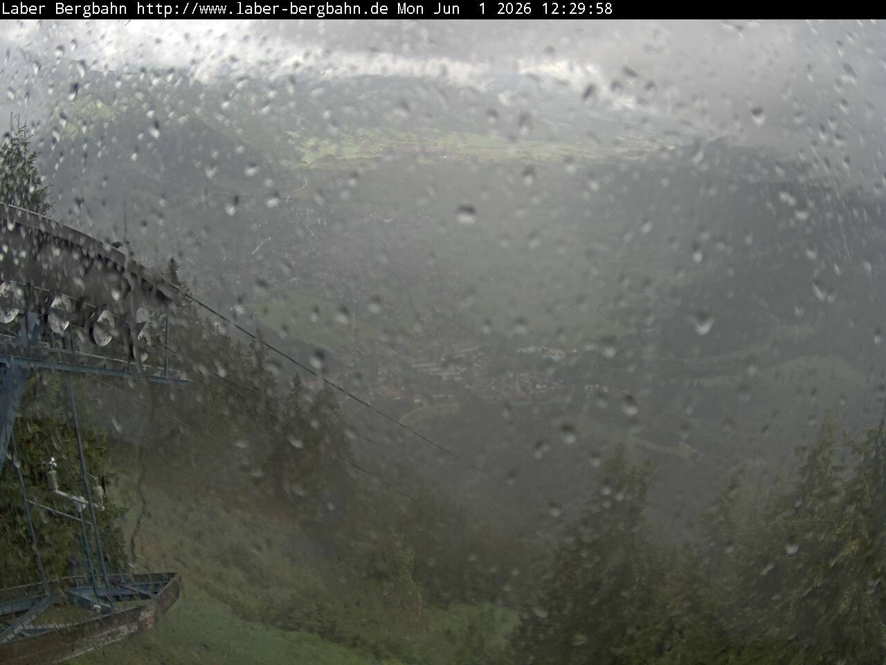 Archiv Foto Webcam Blick auf Oberammergau (Laber Bahn Bergstation)