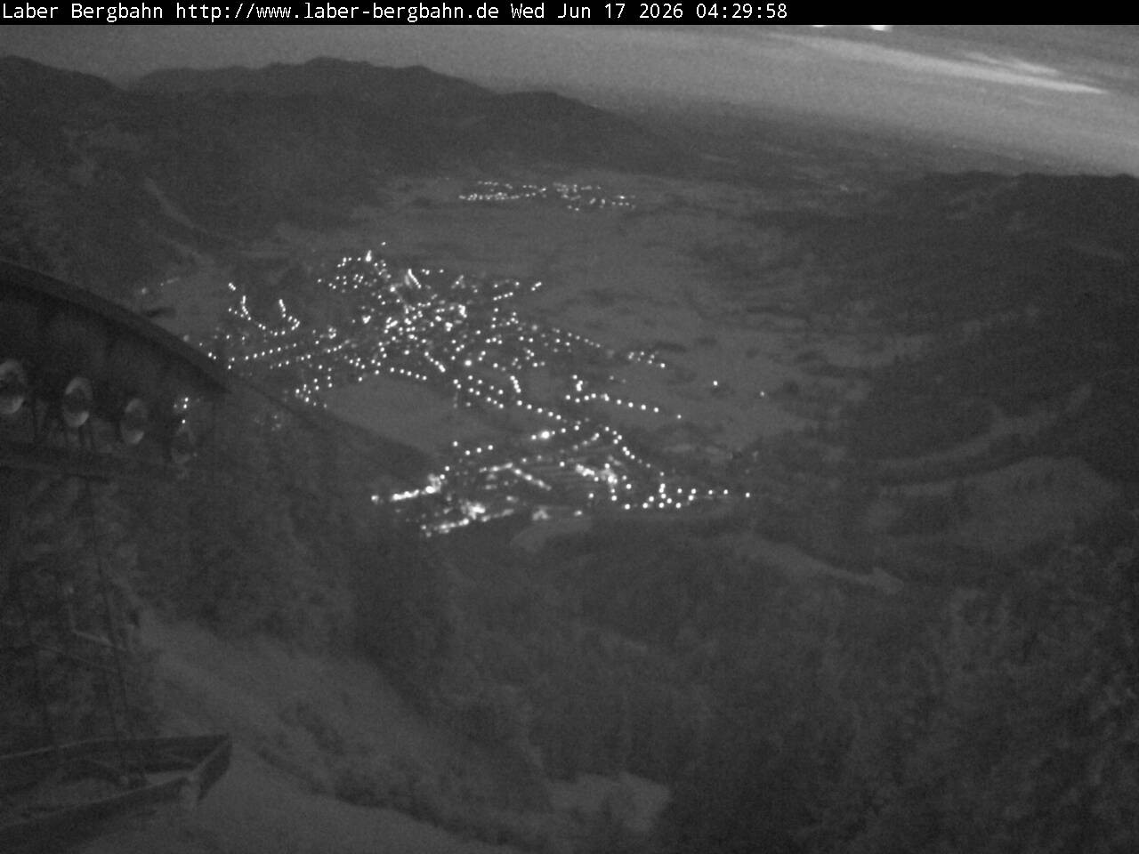 Archiv Foto Webcam Blick auf Oberammergau (Laber Bahn Bergstation)