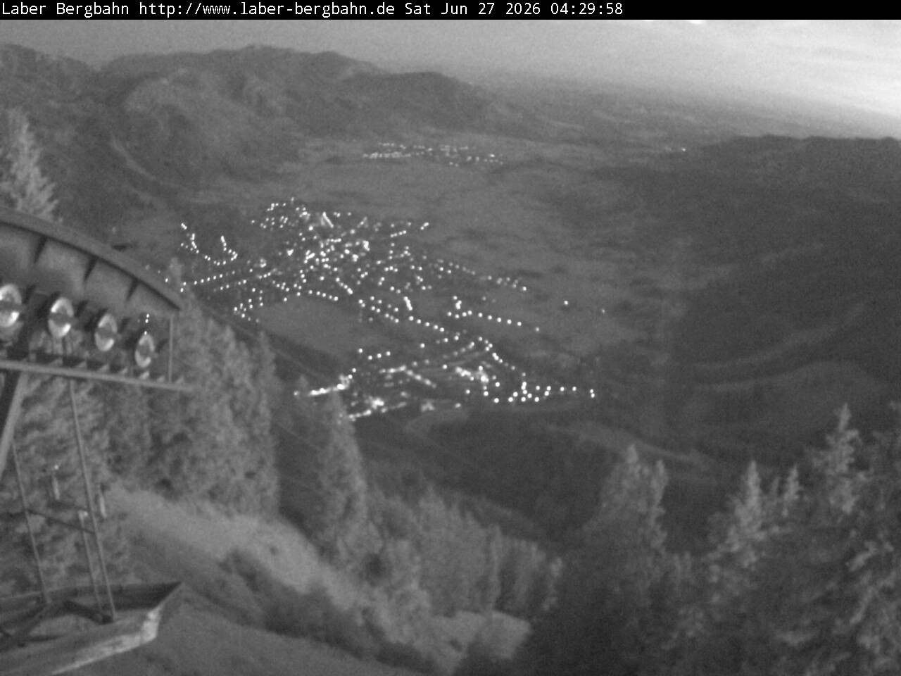 Archiv Foto Webcam Blick auf Oberammergau (Laber Bahn Bergstation)